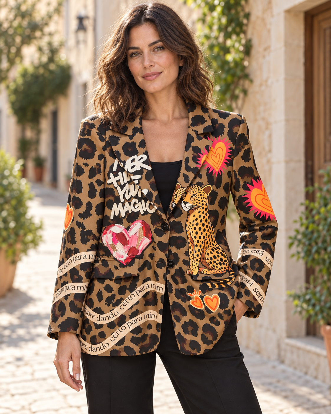 BLAZER ANIMAL PRINT