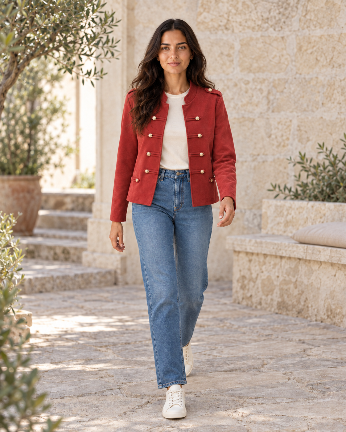 BLAZER ANTELINA-GRANATE