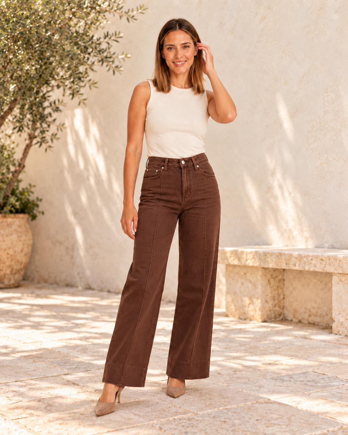PANTALÓN AMMI-MARRÓN