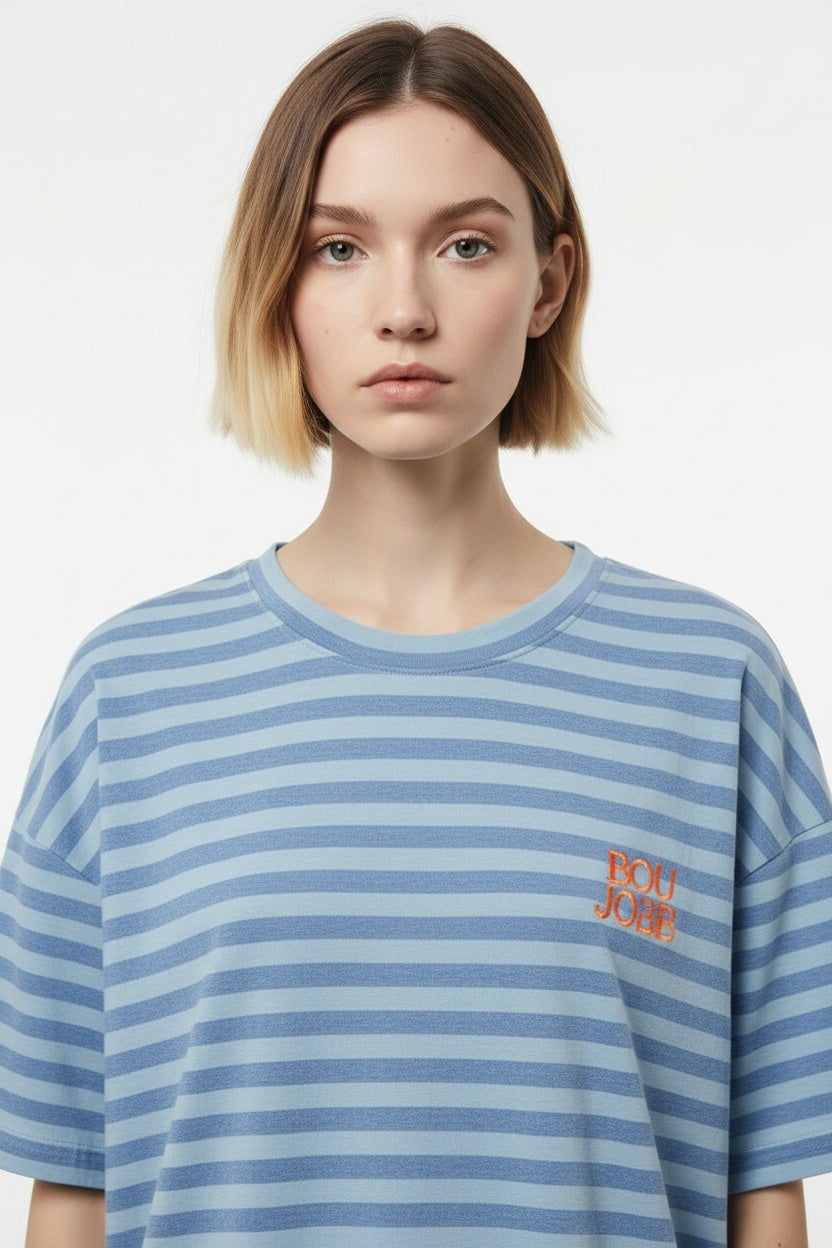 CAMISETA BONJOUR-AZUL C