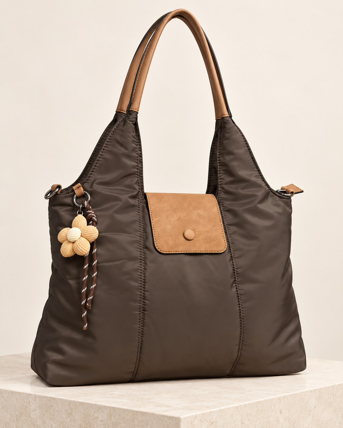 BOLSO ACOLCHADO MARRÓN