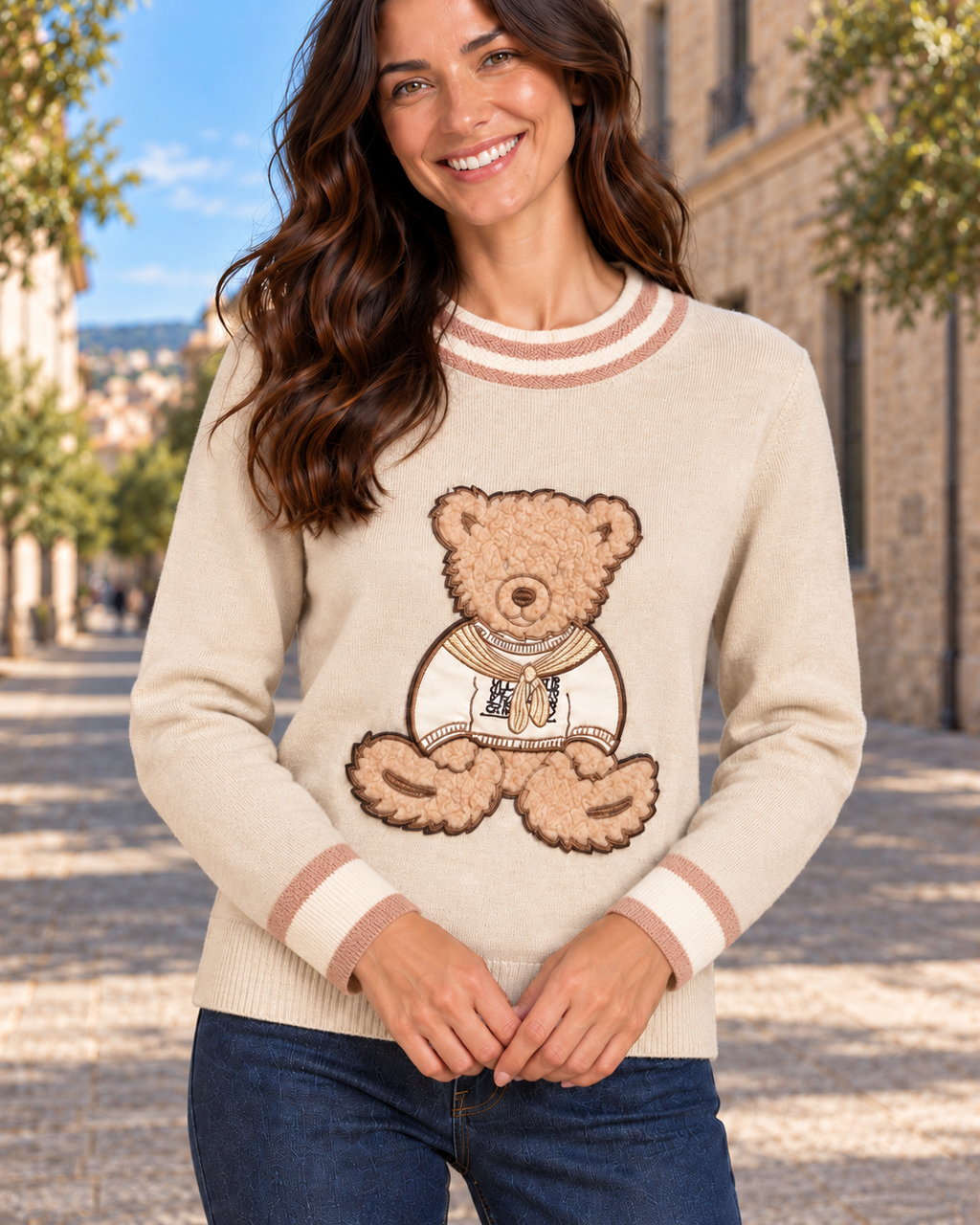 JERSEY TEDY-BEIGE