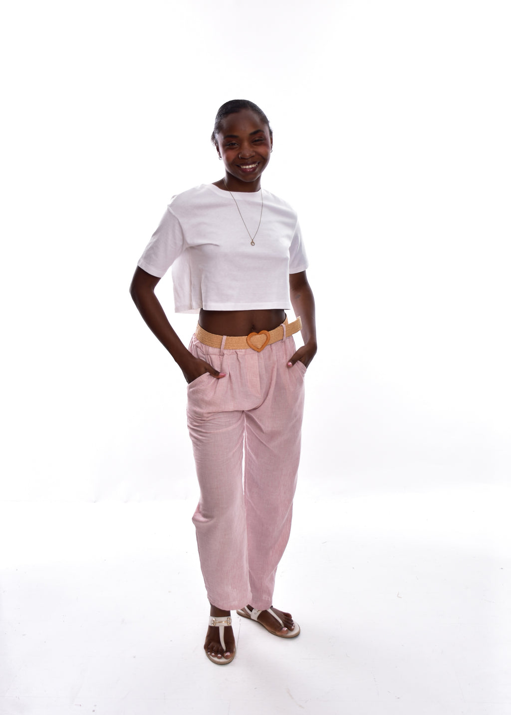 PANTALÓN LIN-ROSA