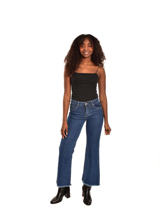 PANTALÓN VIVID DESFLECADO-VAQUERO