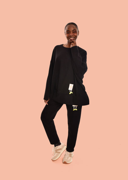 SUDADERA ZAPS-NEGRA