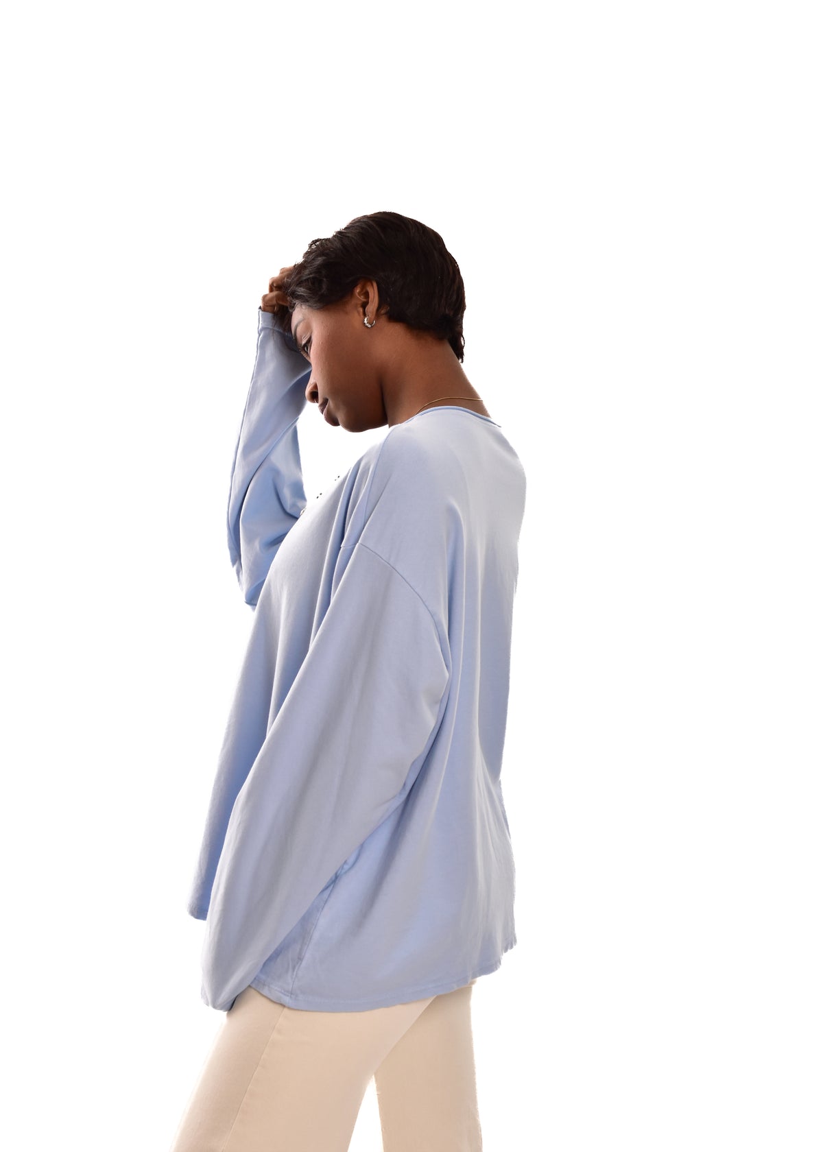 CAMISETA TACHUELAS-AZUL