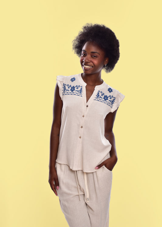 BLUSA CENEFA-AZUL