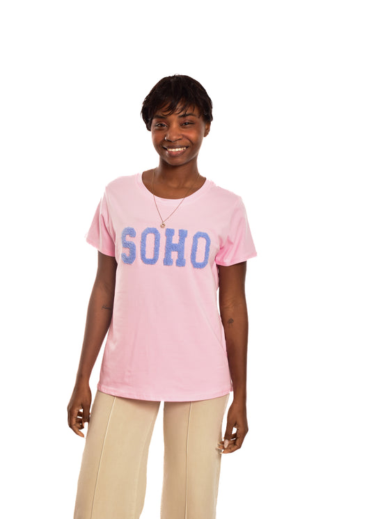 CAMISETA SOHO-ROSA