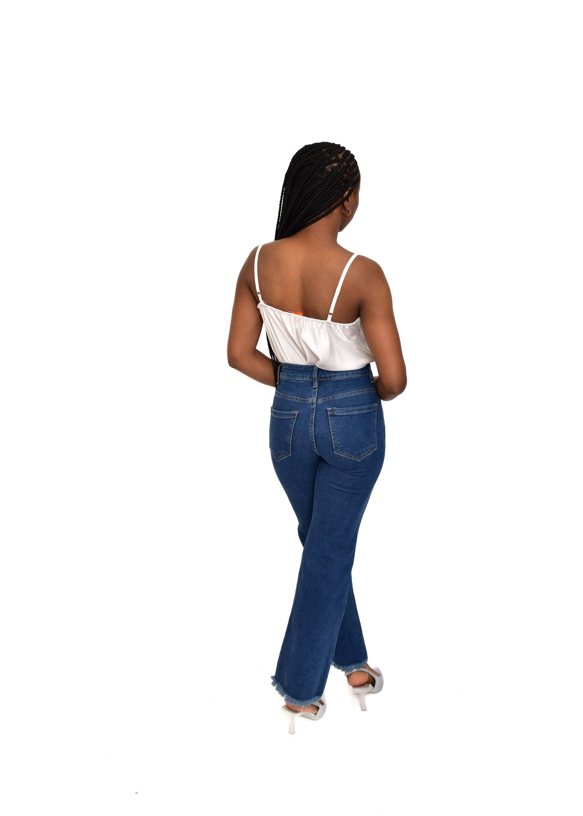 PANTALÓN VIVID DESFLECADO-AZUL