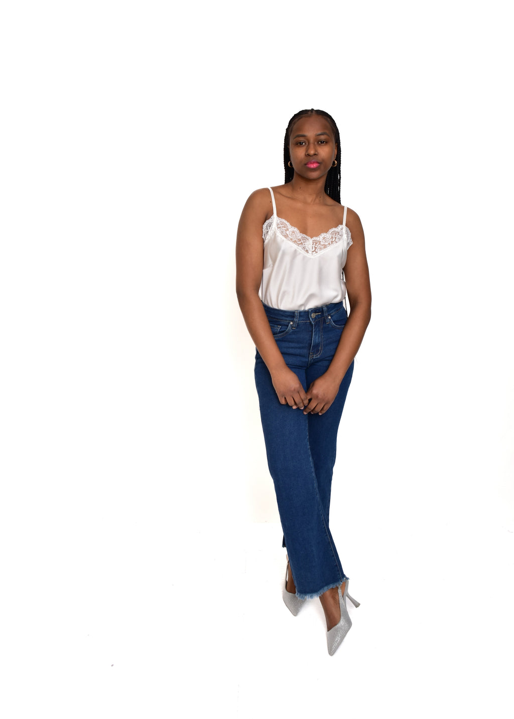 PANTALÓN VIVID DESFLECADO-AZUL