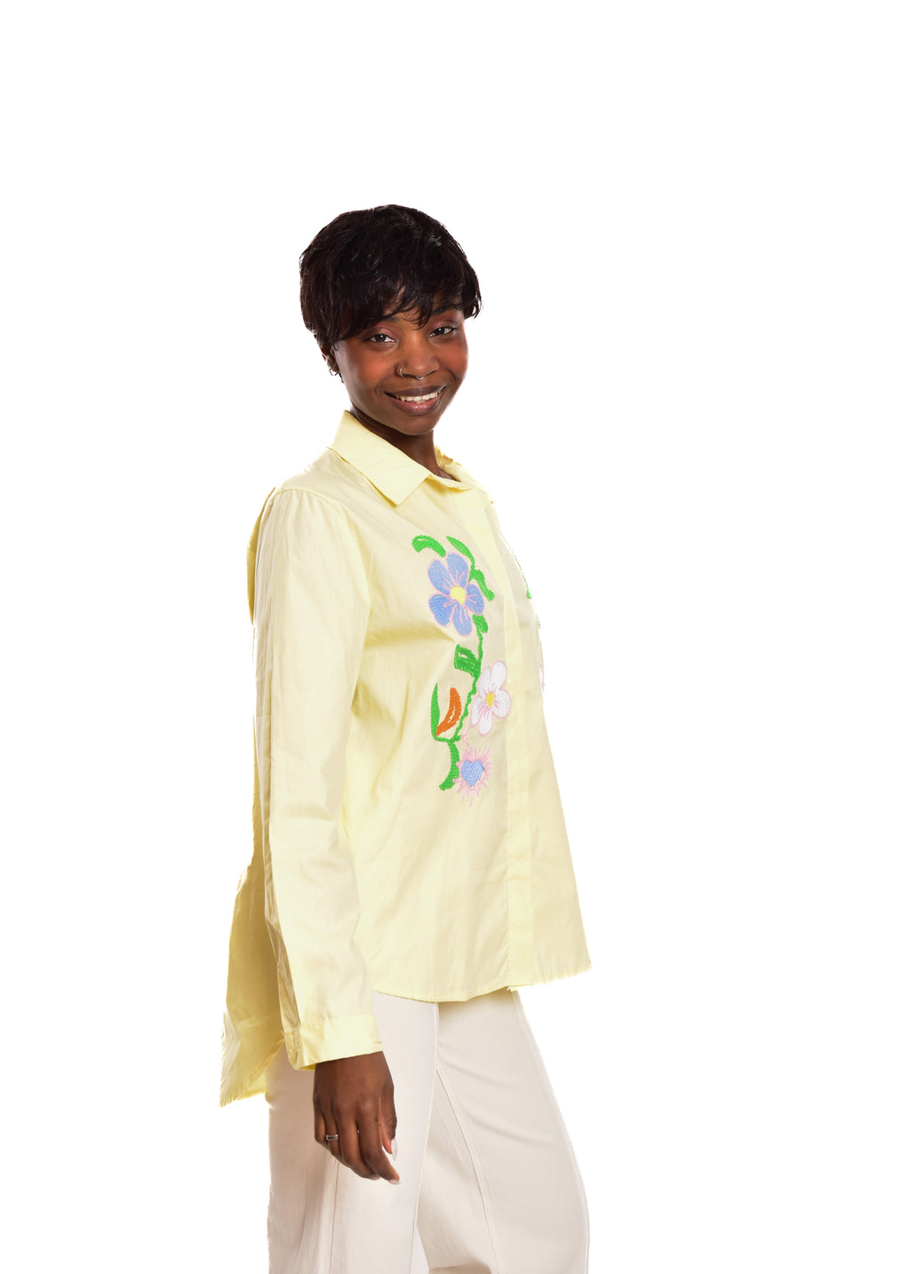 BLUSA BORDADOS-AMARILLA