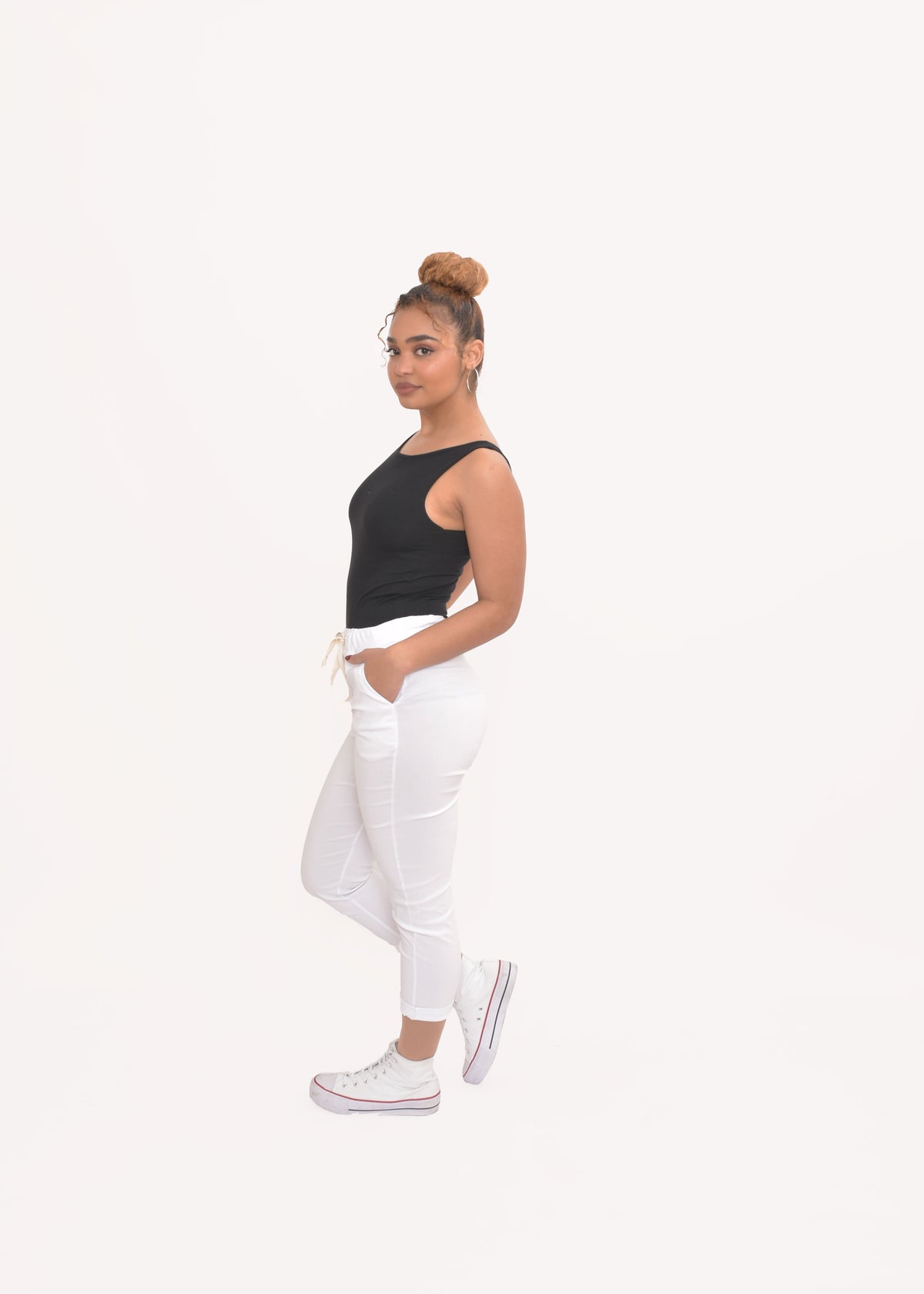 PANTALÓN SPORTY  BLANCO
