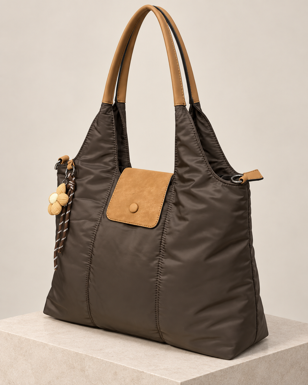 BOLSO ACOLCHADO MARRÓN
