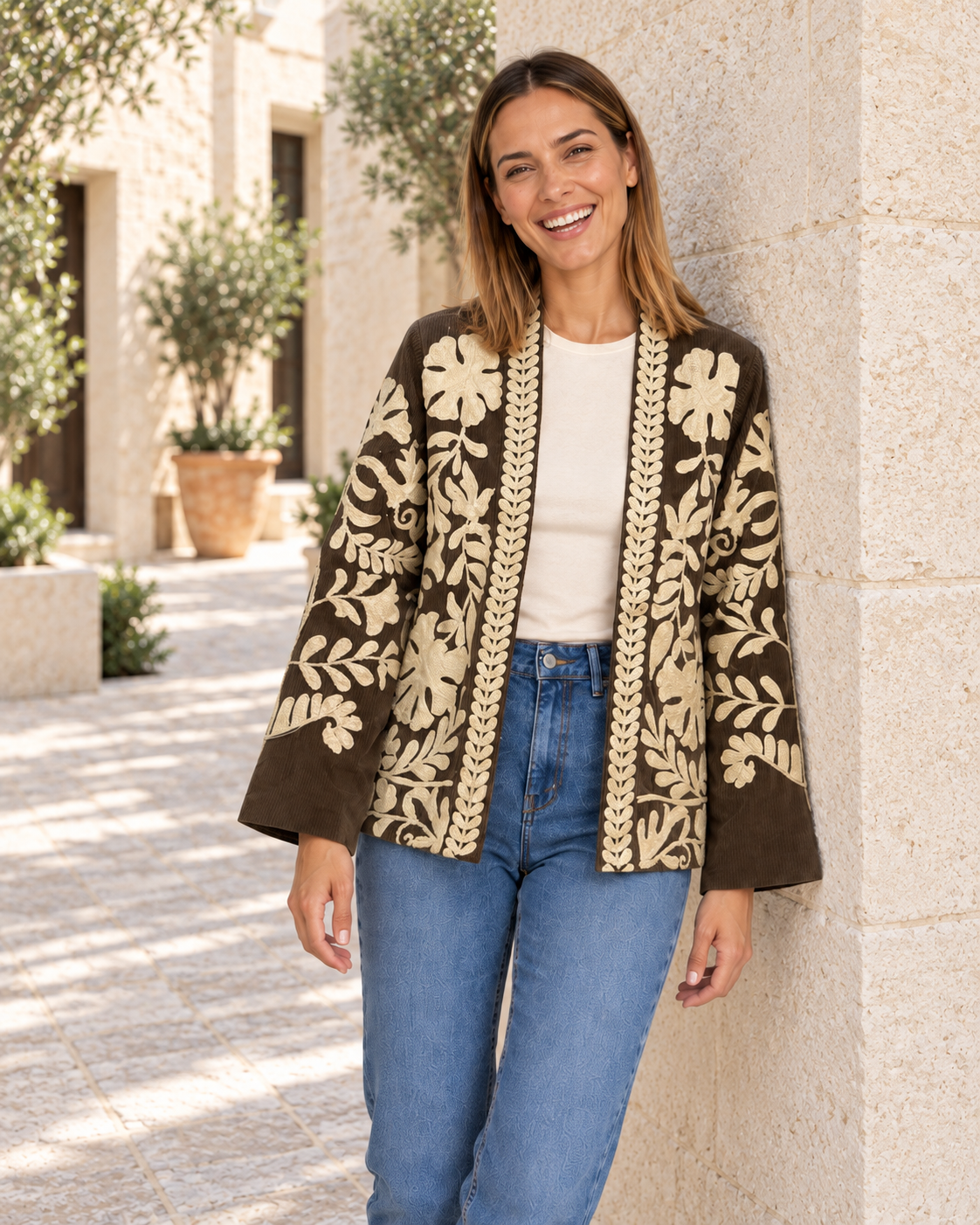 CHAQUETA PANA-MARRÓN