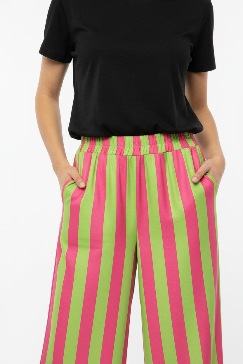 PANTALÓN  RAYAS-VERDE