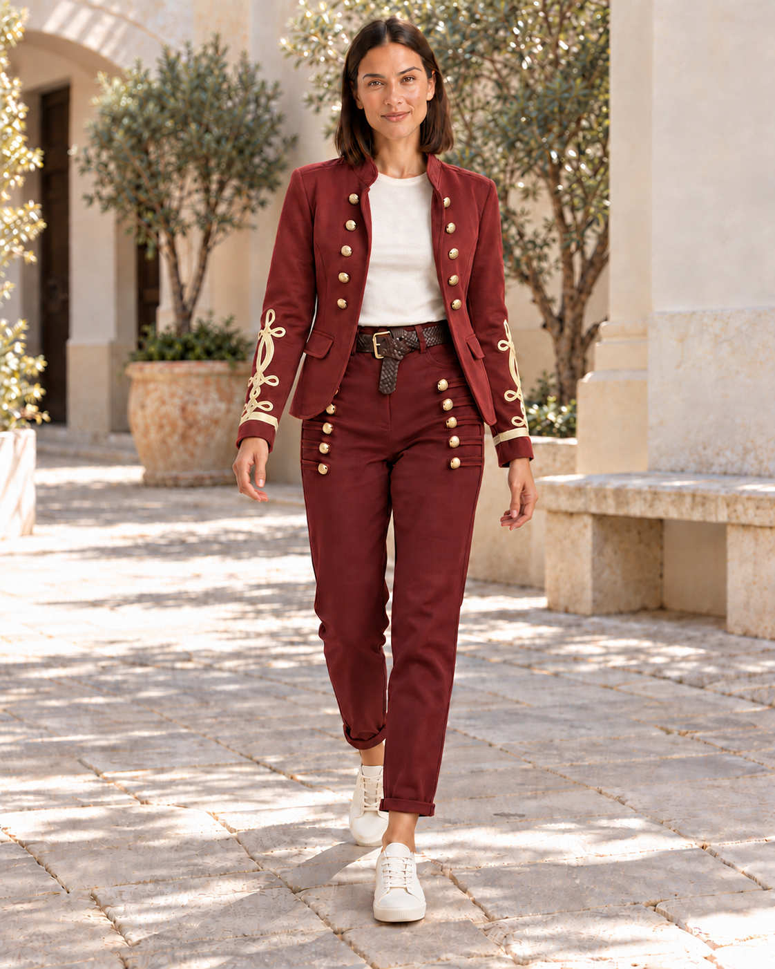 BLAZER ANTELINA-GRANATE