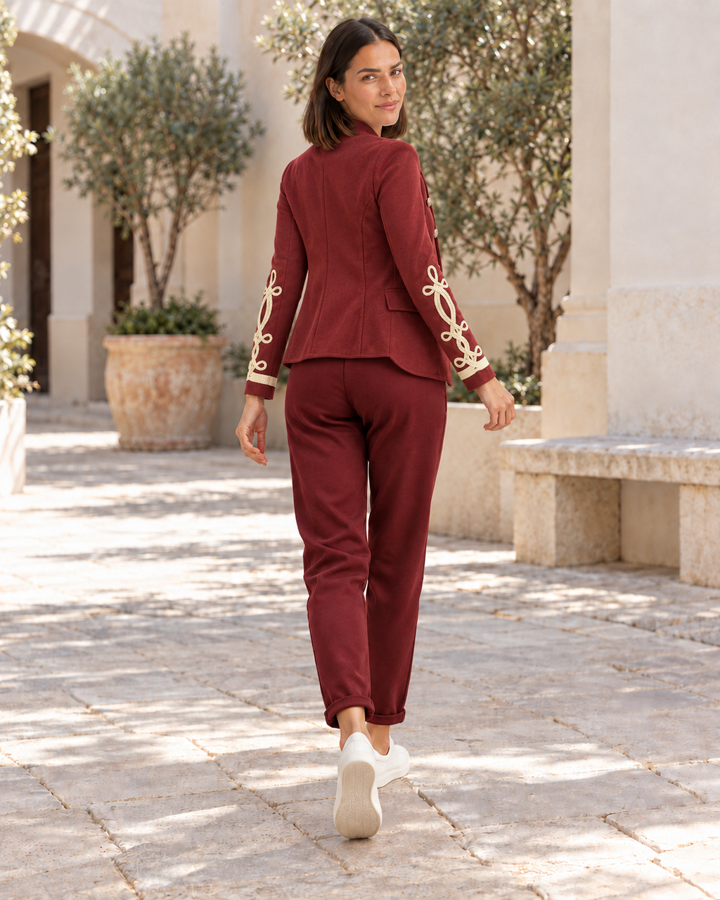 BLAZER ANTELINA-GRANATE