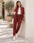 BLAZER ANTELINA-GRANATE