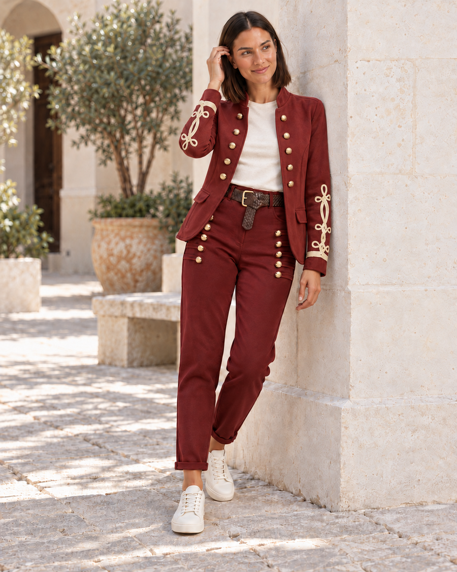 BLAZER ANTELINA-GRANATE