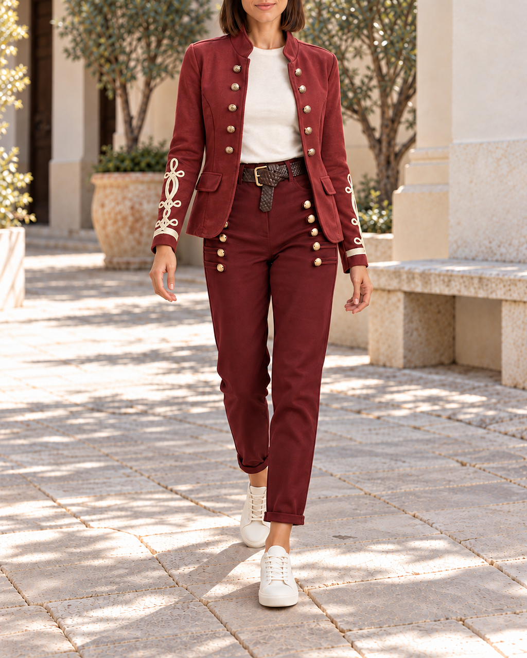 BLAZER ANTELINA-GRANATE