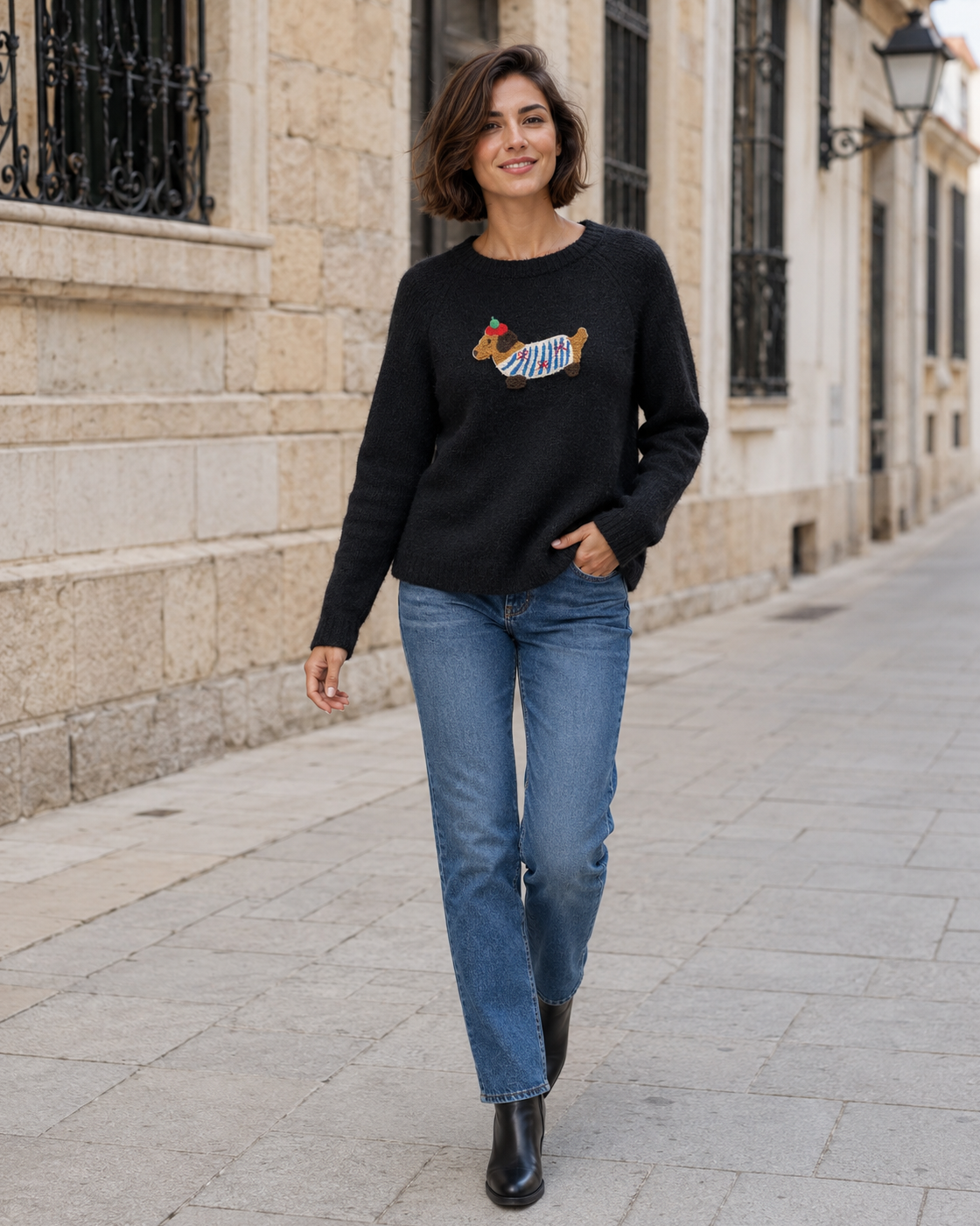 CAMISOLA DE FIM DE SEMANA-PRETO