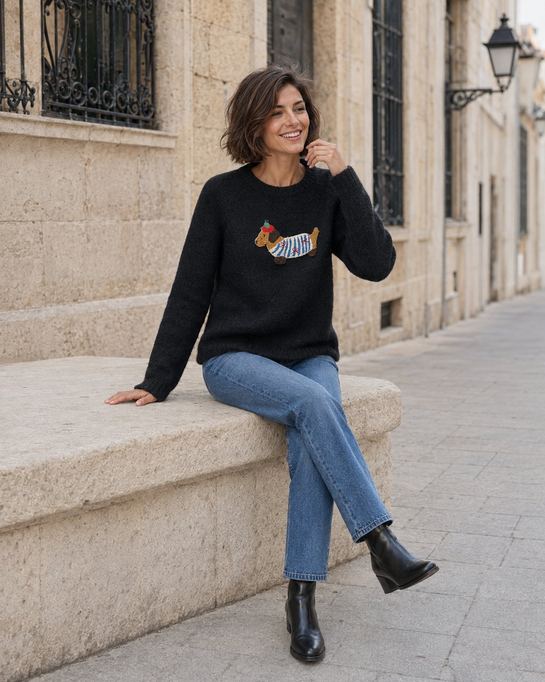 CAMISOLA DE FIM DE SEMANA-PRETO