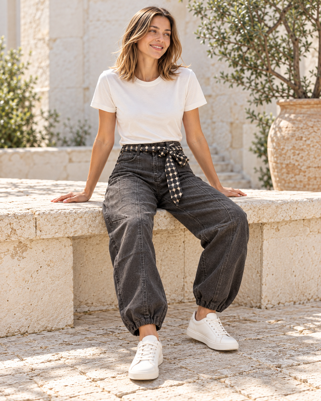 PANTALÓN BALLON- GRIS