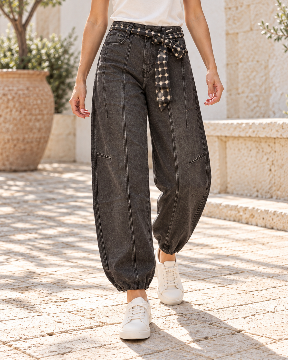 PANTALÓN BALLON- GRIS