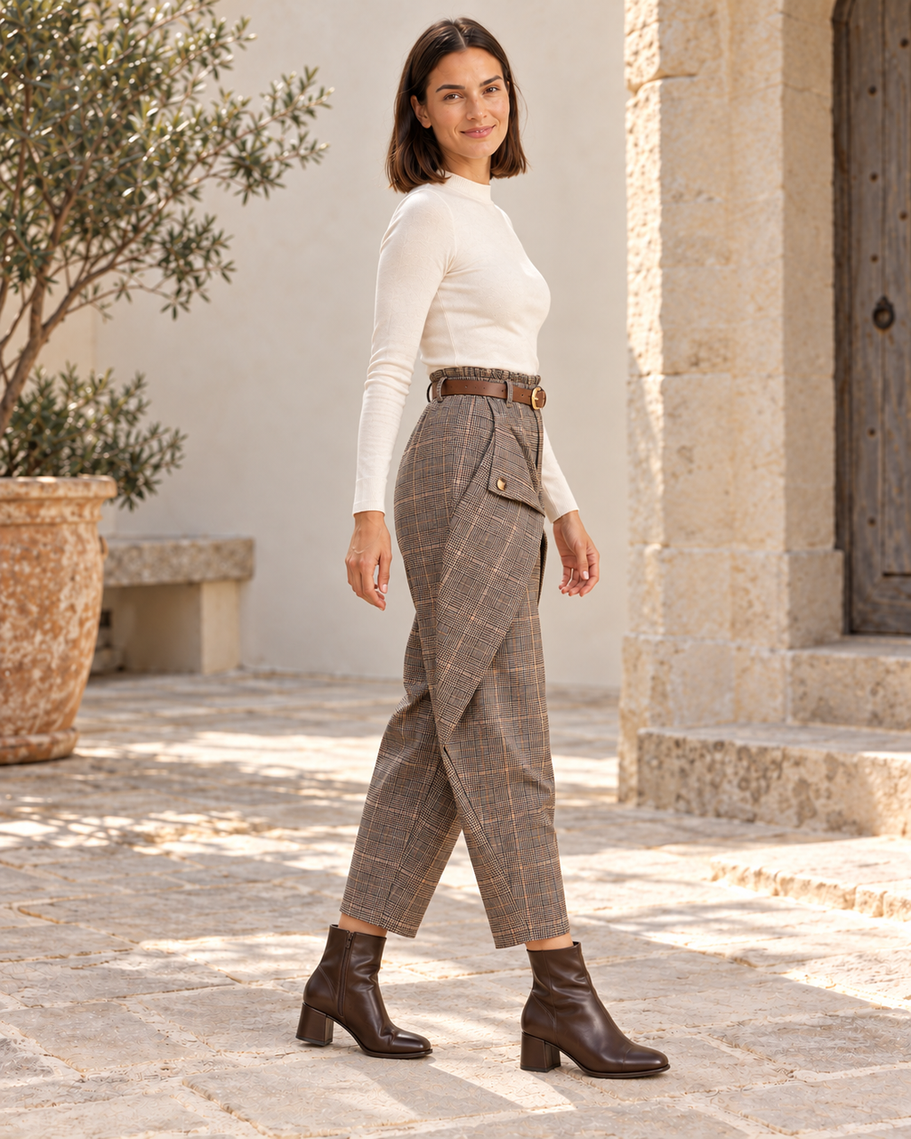 PANTALÓN CUADROS-GRIS/AZUL