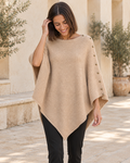 PONCHO TACHUELAS-BEIGE