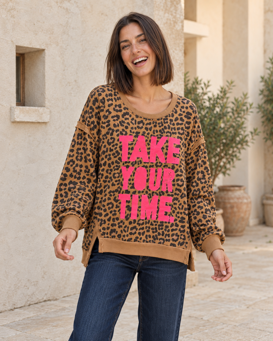 MAXI SUDADERA TAKE-CAFÉ