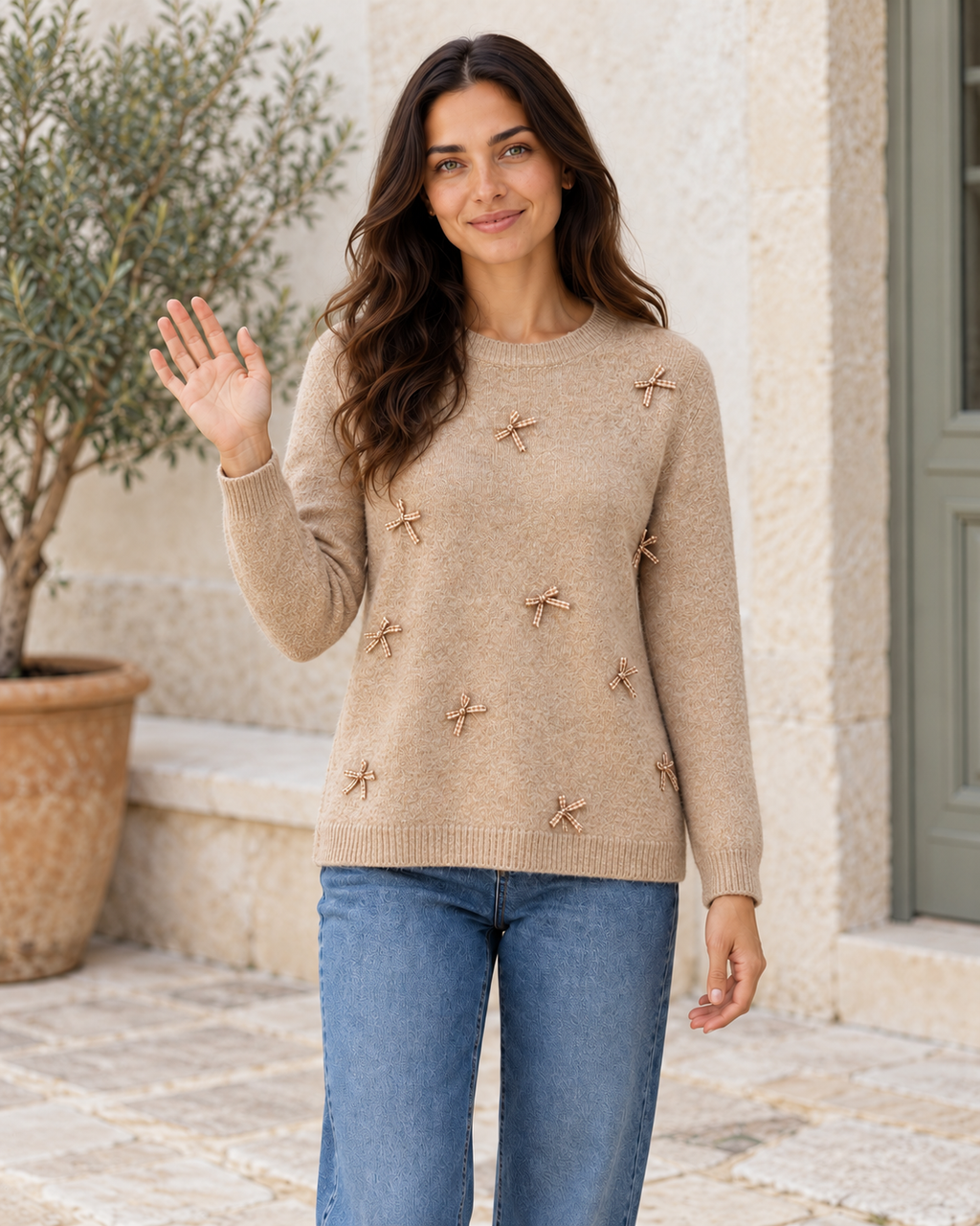 JERSEY  LAZOS-BEIGE