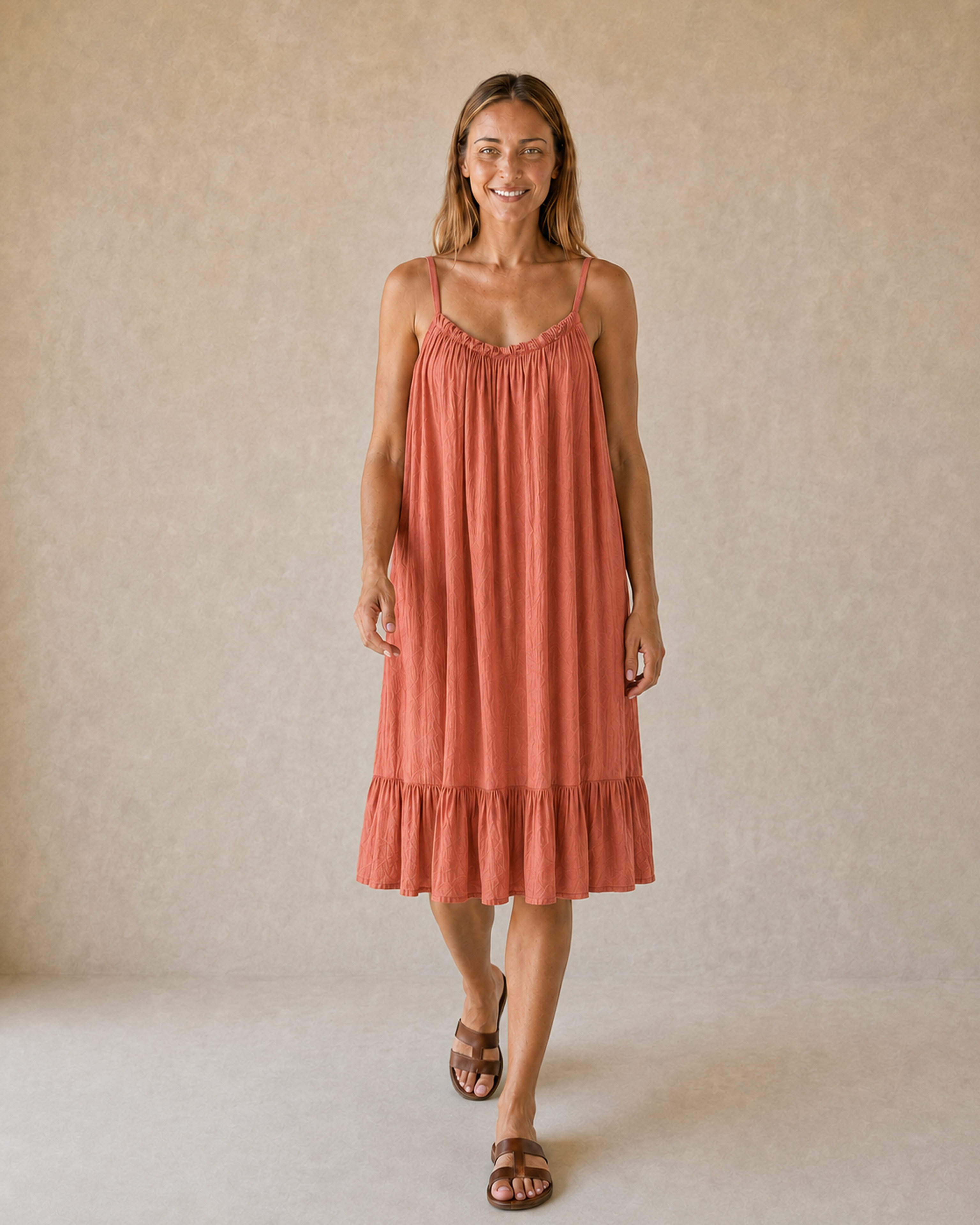 VESTIDO TIRANTE-ROSADO